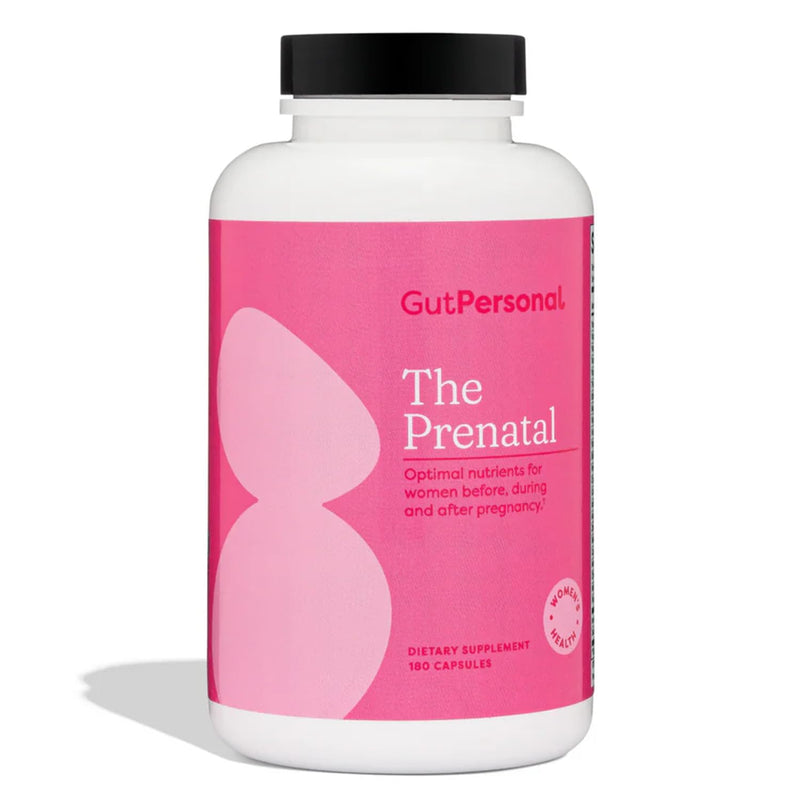 GutPersonal The Prenatal Supplement, Alleviates Morning Sickness and Contains Essential Nutrients Formulated to be the Complete Prenatal and Postnatal Support - 180 Capsules
