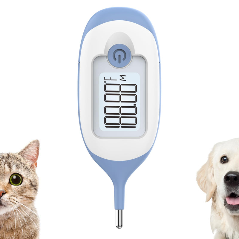 Pet Thermometer, Friendly Short Probe,Comfort Flexible,10-Sec Reading, Rectal Thermometer for Dogs Cats,30 Probe Covers Include - BeesActive Australia