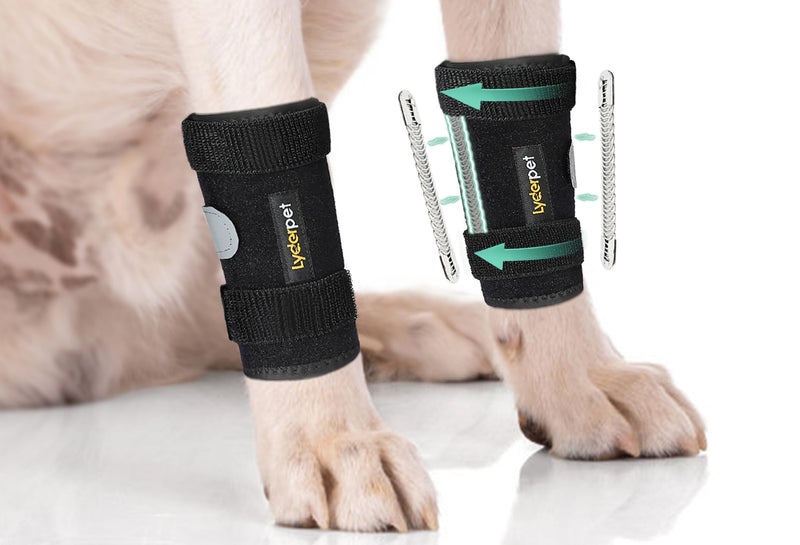 Dog Front Leg Brace Ankle Support for Forelilmb, Canine Dog Wrist Brace Splint, Protects Foreleg Carpus Joint Wounds Heals, Helps with Loss of Stability Caused by Arthritis XXS/XS