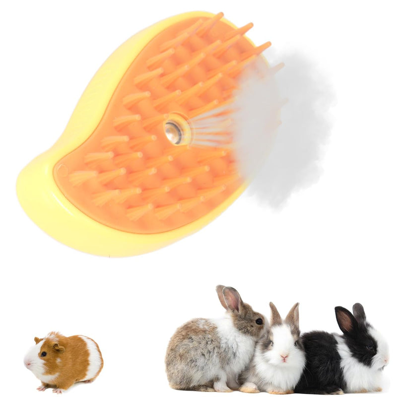 Pet Steam Brush, Pet Hair Removal Brush for Small Dog and Cats, Pet Cleaning Brush, Pet Massage Brush, Cat Hair Remover Brush - BeesActive Australia