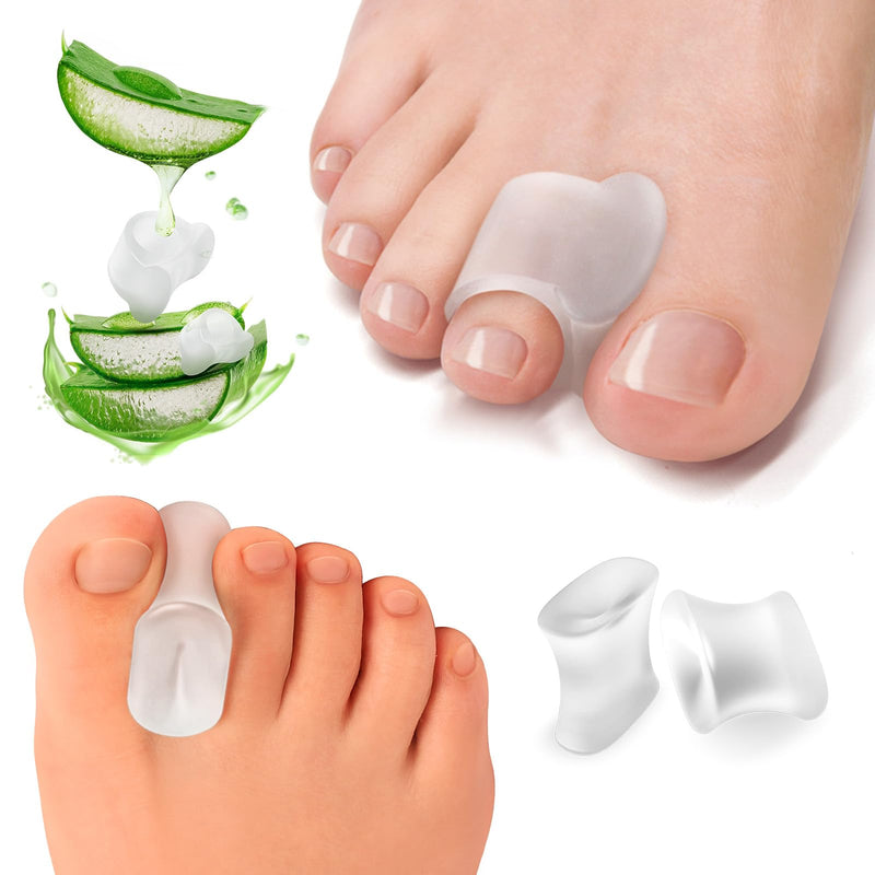Welnove 10 Pack Gel Toe Separators and 12 Pack Toe Spacers for Straightening Overlapping Toes - BeesActive Australia