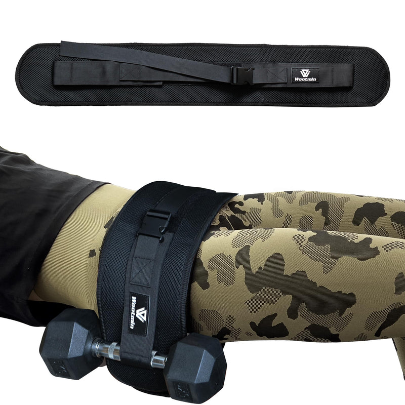 Hip Thrust Belt, Fully Upgraded Hip Thrust Belt for Dumbbells, More Comfortable Hip Thrust Belt, Home Gym Hip Thrust Belt with Wider and Longer Anti-Slip Pads. Black Pro - BeesActive Australia