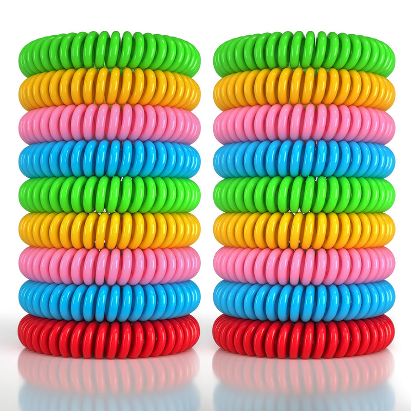 18 Pack Mosquito Repellent Bracelets for Adults & Kids, DEET-Free Waterproof Bands, Individually Wrapped Repellent Wristbands - BeesActive Australia