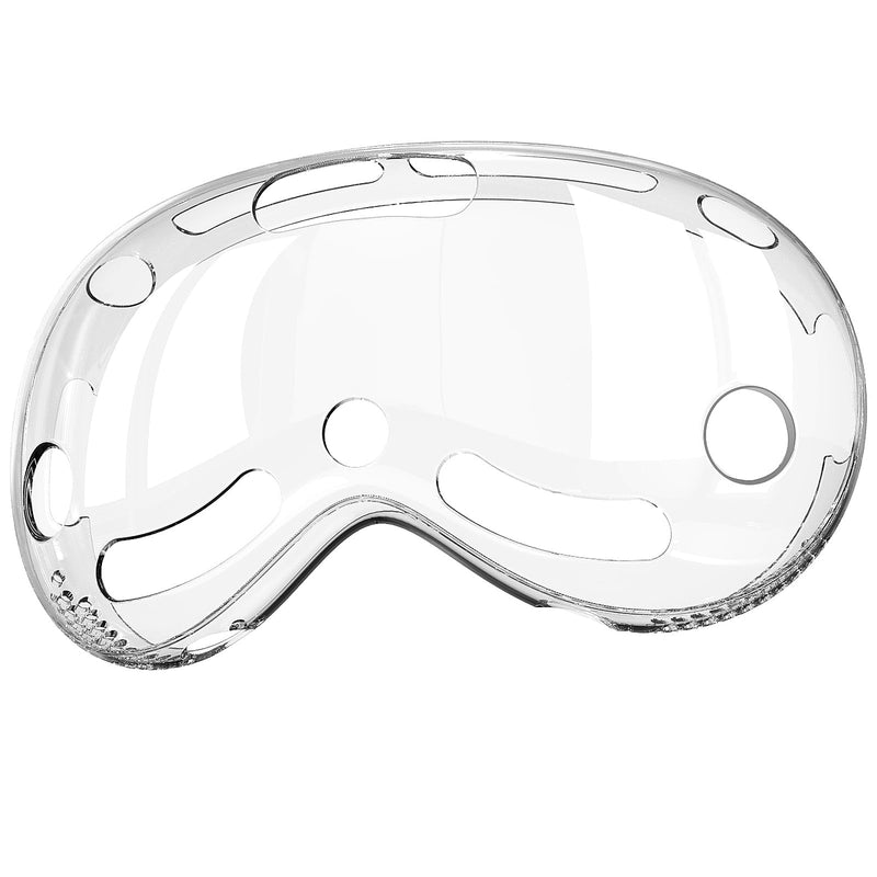 ANNGELAS for Vision Pro Clear Case with Camera Cutouts,Without Affecting Tracking Scans,Crystal Transparent TPU Bumpers Silicone Shockproof Protective Cover Compatible with Vision Pro Glasses(Clear) - BeesActive Australia