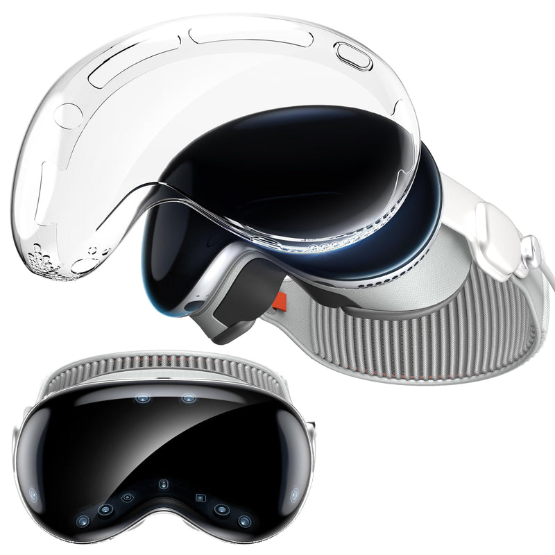 for Apple Vision Pro Case, Silicone/TPU Case Vision Pro Accessory 3D Curved Full Coverage [Anti-Bump][Anti-Scratch] Vision Pro Case for Apple Vision Pro VR Headset 2024 Accessories - BeesActive Australia