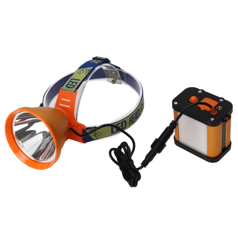 Miner Headlight Super Bright Adjustable Angle LED Headlamp with 6400mAh Lithium Battery US Plug 100V‑240V - BeesActive Australia