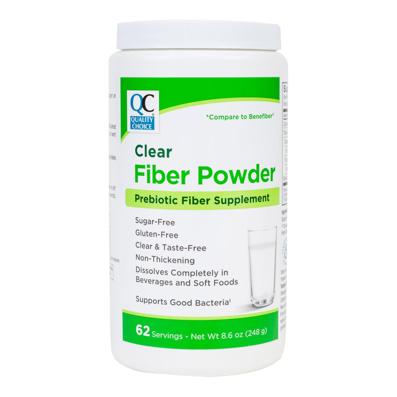 Quality Choice Clear Prebiotic Fiber Supplement Powder for Digestive Health - Tasteless, Non-Thickening Formula - 62 Servings, 8.6 Ounces (248g), Ideal for Adults & Children 6 & Up Daily Fiber Powder - BeesActive Australia
