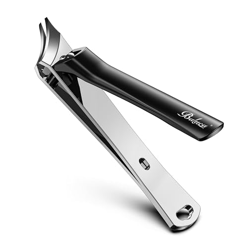 BALUCA Slant Ingrown Nail Clipper for Thick Toenails and Ingrown Nails Black