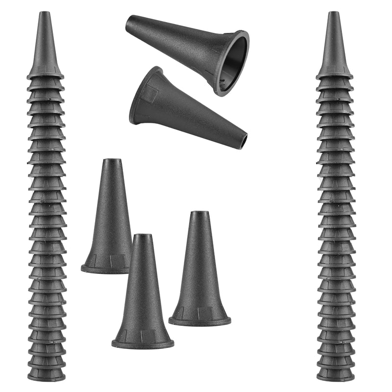 Reusable Diagnostic Otoscope Cover Specula Tips - Sets of 50 - Available in 2.5 mm, 3.5 mm, 4mm, 5 mm (50 pcs of 2.5 mm and 3.5 mm (25 Each)) 50 pcs of 2.5 mm and 3.5 mm (25 each) - BeesActive Australia