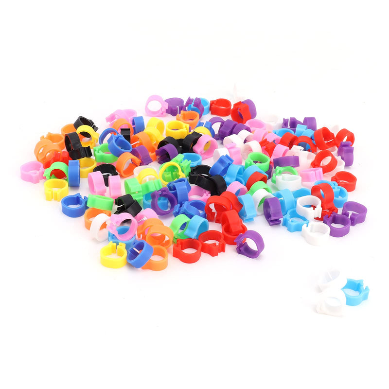 200PCS Pigeons Leg Rings Lightweight Compact Foot Bands Colorful Chicken Ankle Clips for Easy Identification - PawsPlanet Australia