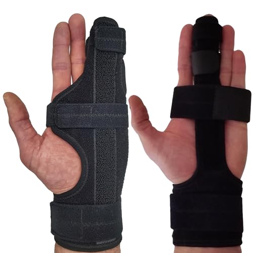 ARMSTRONG AMERICA Metacarpal Finger Splint Hand Brace (Left Small) + Trigger Finger Splint (Small)