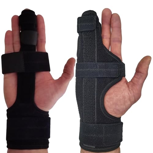 ARMSTRONG AMERICA Metacarpal Finger Splint Hand Brace (Right Lar) + Trigger Finger Splint (Lar)