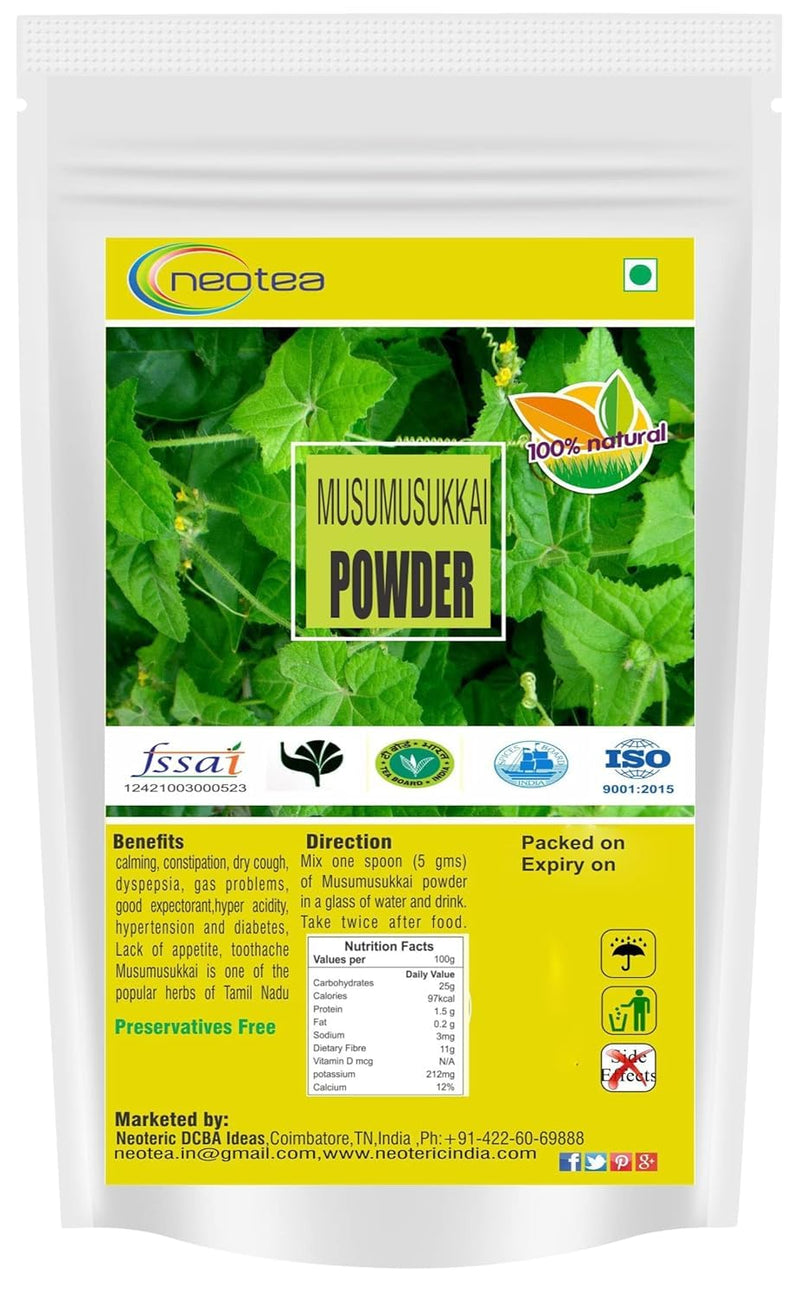 Flax Musumusukkai Powder | Mukai Maderaspatana Powder 300 Gm Pack of 1 | Natural Herbal Supplement | Organic and Non-GMO | Ayurvedic Wellness and Health Support