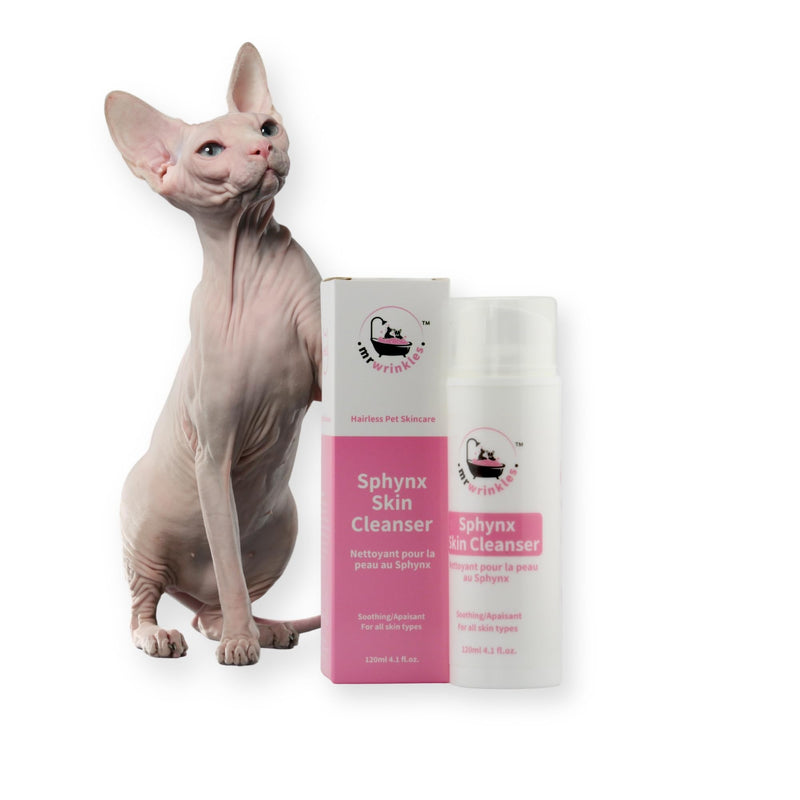 Sphynx Cat Soothing Skin Cleanser, 100% Natural, Exclusively for Hairless Cats, Gentler Than Shampoo! - PawsPlanet Australia