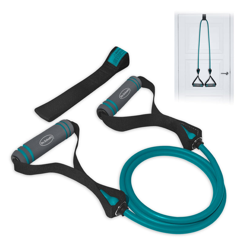 Dr. Scholl's Resistance Band W/Door Anchor (Light Resistance 10lb) - Balance, Stability, Joint Rehabilitation, Muscle Pain, Injuries, Arthritis 15lb - BeesActive Australia