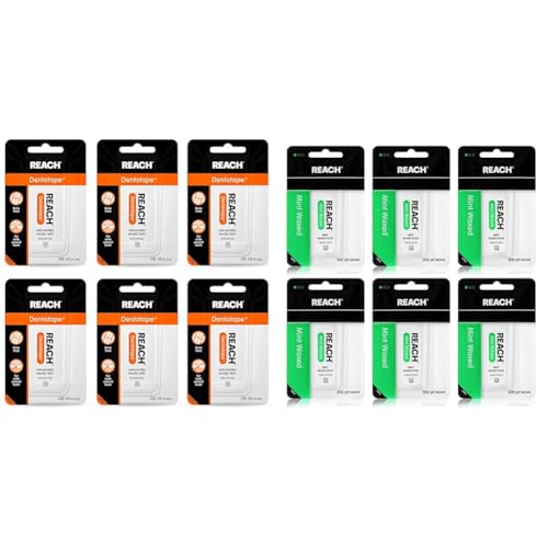 Reach Dentotape Waxed Dental Floss Bundle | Effective Plaque Removal & Waxed Dental Floss Bundle | Effective Plaque Removal