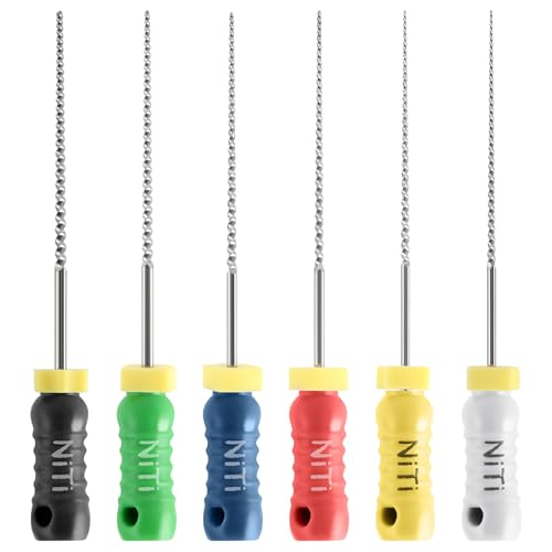 JMU Dental K Files #15-40/25mm, NITI Hand Use Files 6 Pcs/Pack #15-40(25mm) 1