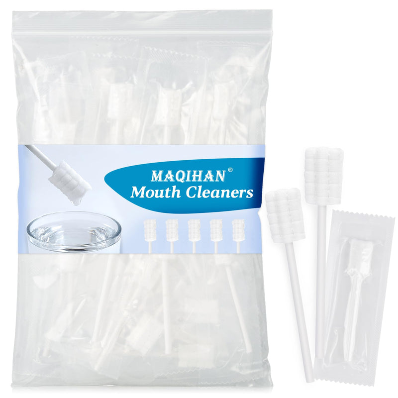 50Pcs Baby Tongue Cleaner - Baby Oral Cleaner Newborn Tongue Cleaner for Infants Bulk Disposable Thrush Brush for Babies Individually Wrapped Cotton Gauze Mouth Cleaner for Mouth Gum Cleansing