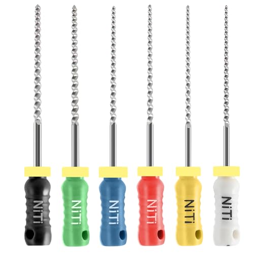 JMU Dental K Files #45-80/31mm, NITI Hand Use Files 6 Pcs/Pack #45-80 (31mm) 1