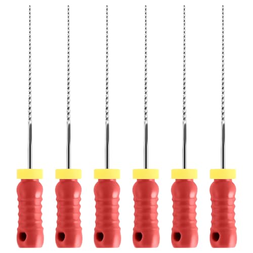 JMU Dental K Files #25 25mm, Stainless Steel Hand Use Files 6 Pcs/Pack #25 (25mm) 1