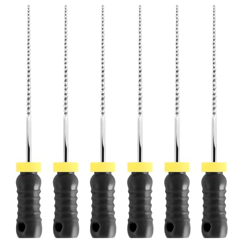 JMU Dental K Files #40 21mm, Stainless Steel Hand Use Files 6 Pcs/Pack #40 (21mm) 1