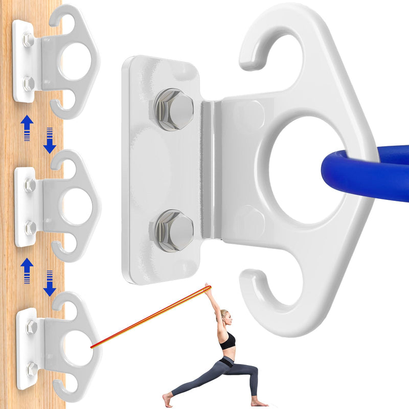 Resistance Band Wall Anchor Set，No Weld Wall Mount for Exercise Bands & Suspension Straps Resistance Band Wall Mount System Compact Strength Training Kit for Home Gym Workouts & Physical Therapy Whiite（3pcs）