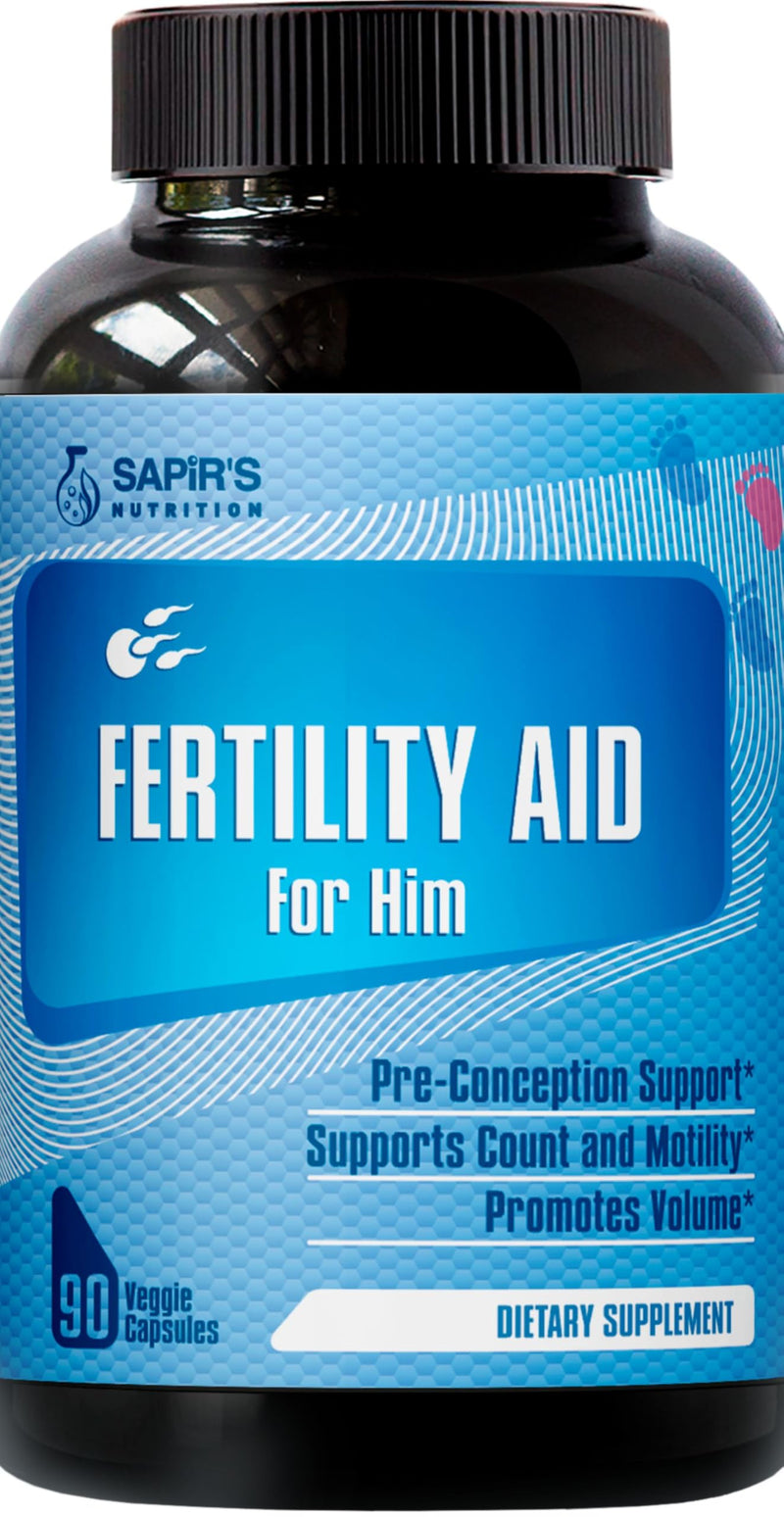 Semen Volume Booster & Male Fertility Supplement - Pre Conception for Him Sperm Health, Count, Motility & Strength with Maca, L-Arginine, Zinc, Folate Acid Prenatal Multivitamins - Erect Pills Unflavored 90 Count (Pack of 1) - BeesActive Australia