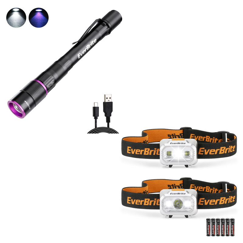 EverBrite LED Headlamp and Rechargeable Pen Flashlight - BeesActive Australia
