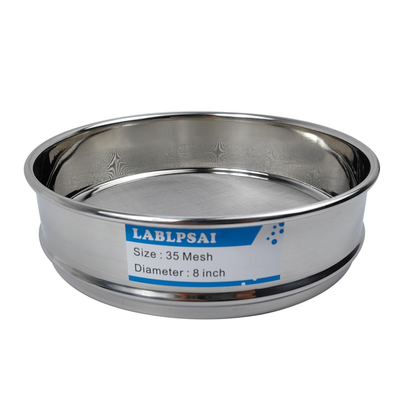 35 Mesh Lab Sieves 8" Diameter 304 Stainless Steel Wire Cloth Test Sieve for Industrial Laboratory Home 35 mesh - BeesActive Australia
