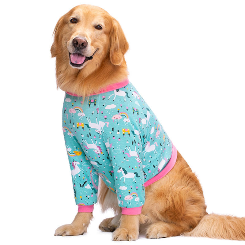 Dog Front Leg Surgery Recovery Clothes,Dog Elbow Protector Suit for Medium Large Dogs,Dog Joint Recovery Sleeve for Female Male Dogs,Prevent Licking Wound(Green Horse-XL) XL green - BeesActive Australia