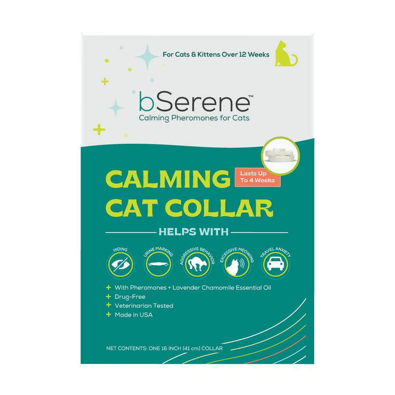 Pheromone Calming Collar for Cats Up to 30 Days Stress Relief Promotes Calmness, Reduces Hiding, Excessive Meowing, Urine Marking, Aggression, Travel Stress Drug-Free, Vet-Tested - PawsPlanet Australia