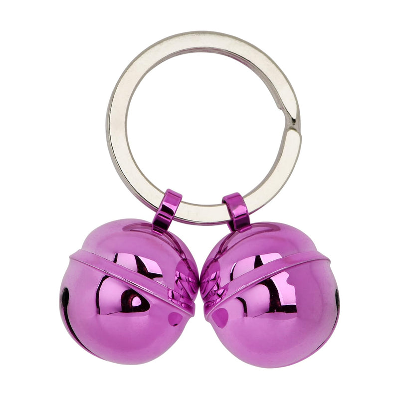 ROHOME Cat Dog Collar Bells Pet Tracker Handmade Pure Copper Pendant Bells Brass Bells for Collar Dog Loud Anti-Lost Training Bells Save Birds & Wildlife purple - BeesActive Australia