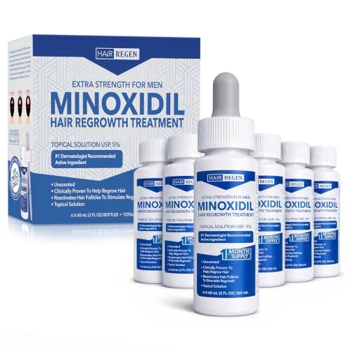 Hair Regen Liquid Minoxidil for Men 5% – Topical Solution for Regrowth