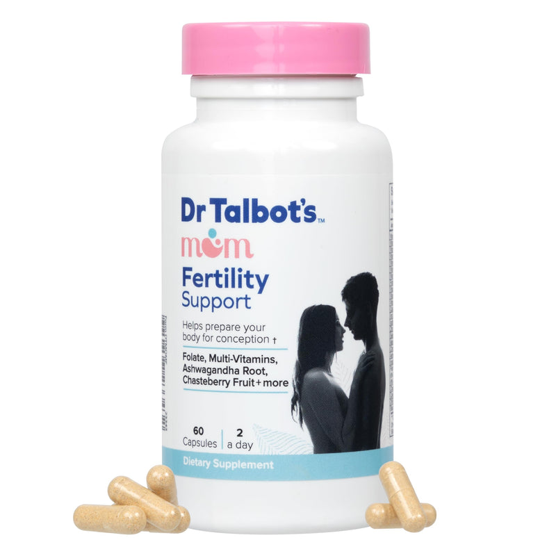 Dr. Talbot's Mom Fertility Support Multi-Vitamins - Aids Ovulation and Prepares Body for Conception - 60 Capsules | 60 Capsules