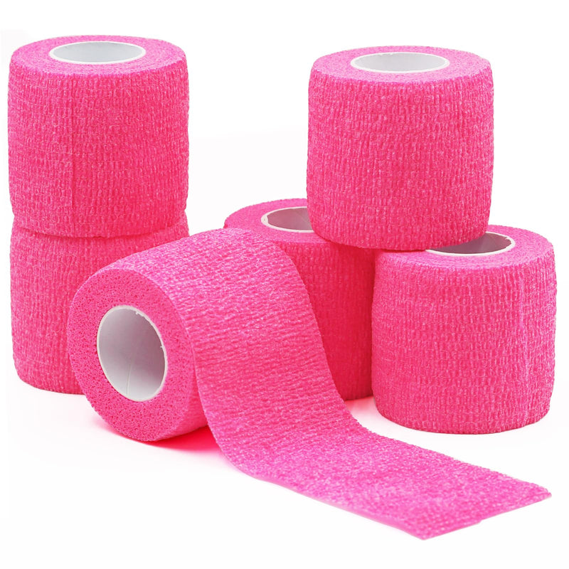 Bandages First Aid Tape Cohesive Bandage First Aid Bandages Cohesive Wrap Adhesive Bandage Self Adherent Cohesive Wrap Bandages Colorful Bandages (Bright Pink, 2-Inch) Bright Pink - BeesActive Australia