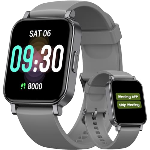 Pedometer Watch Senior Friendly No App No Phone Required, Step Counter Gray