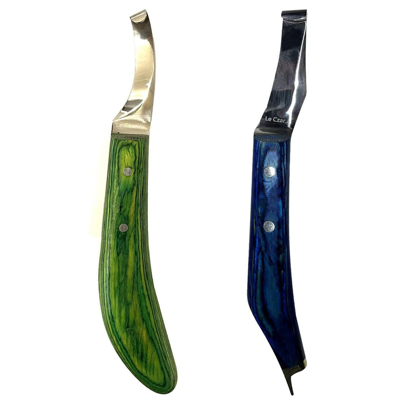 Farrier Tools Super Sharp Hoof Knife - Green and Blue Hoof Knife - BeesActive Australia