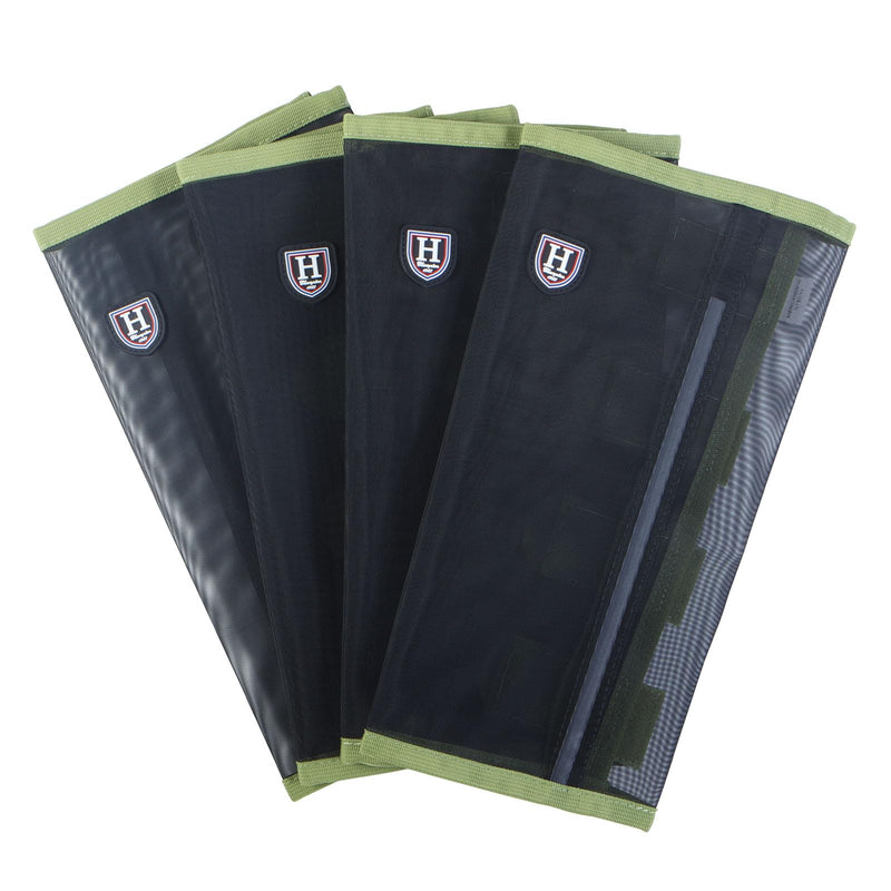 Harrison Howard Loose-Fitting Horse Fly Leggings Breathable, Tear-Resistant Fine Mesh Leg Guards Stay-on Comfortable Fly Boots (Set of 4) Light Olive Pony - BeesActive Australia