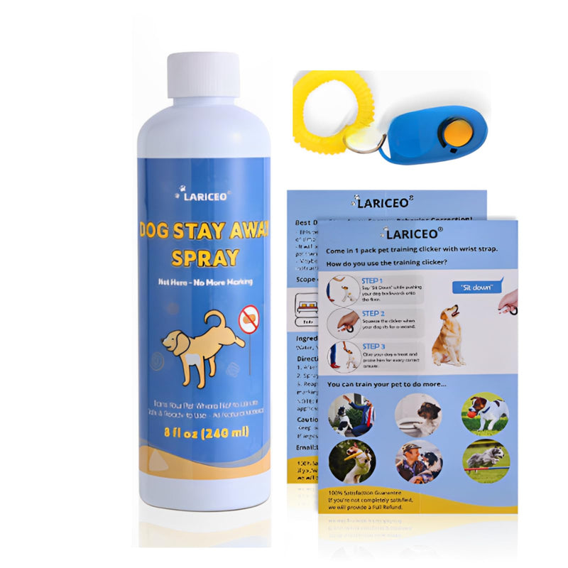 8 oz Pet Training Spray - Stop Dogs from Peeing in Bad Areas - Effective Solutions - Not here Dog Spray - Develop Effective Training Habits - BeesActive Australia