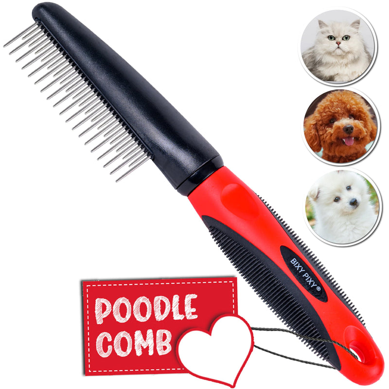 Dog Combs for Grooming Matting - Rotating Teeth Poodle Comb for Grooming - Cat Comb for Long Haired Cats - Dog Dematting Comb - BeesActive Australia