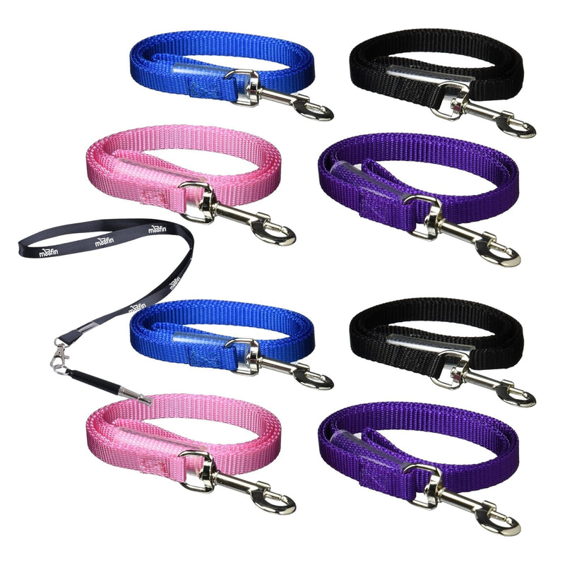 Grooming Loops, 18", 4 Count, Durable Nylon for Dogs, with Moofin SS Pet Training Whistle, Dog Nylon Leash, Dog Grooming Essentials, Comfortable & Secure, [Pack of 2 ] - BeesActive Australia