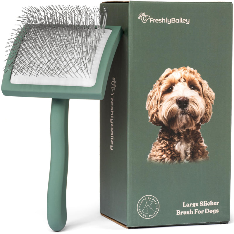 Doodle Brush for Goldendoodle, Poodle, and Labradoodle Coats - Best Slicker Dog Brush for Wavy & Curly Hair - Detangle, Brush, & Fluff Like a Pro - Golden Doodle Must Haves by Freshly Bailey - BeesActive Australia