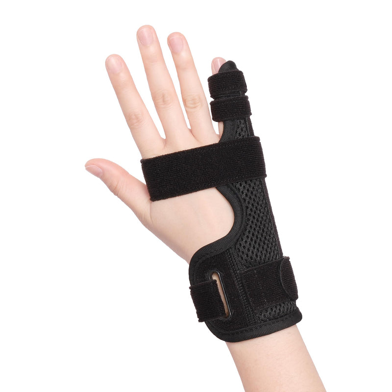 Pinky Finger Splint, Finger Splint for Pinky, Broken Finger, Trigger Finger, Metacarpal Splint Hand Brace, Little Finger Brace for Tendonnitis, Pain Relief, Fits for Left & Right Hand(M) M Mesh