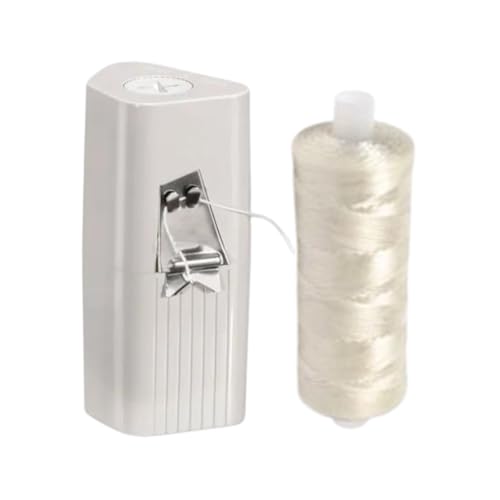 Dental Floss Dispenser - Dental Floss Holder, Dental Floss Dispenser Refillable- Bundled with Dental Floss Refill Spool Mint Waxed- 200 Yards Large Jumbo Floss Refills Set