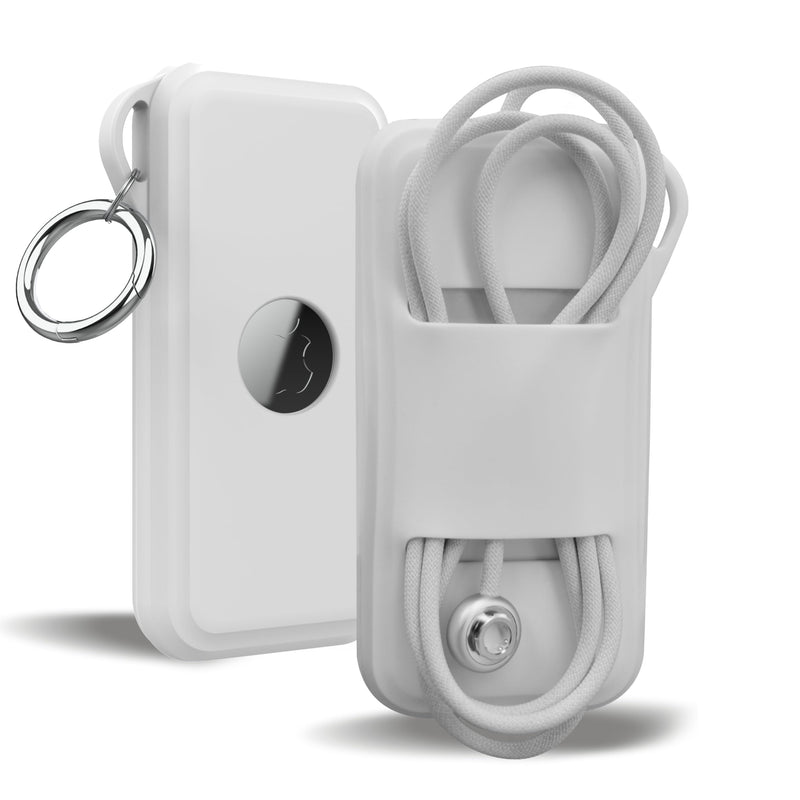 DamonLight Protective case for Apple Vision Pro Battery, Anti-Scratch Silicone Cable-Holder for Power Bank Acceeessoriees (White) White - BeesActive Australia