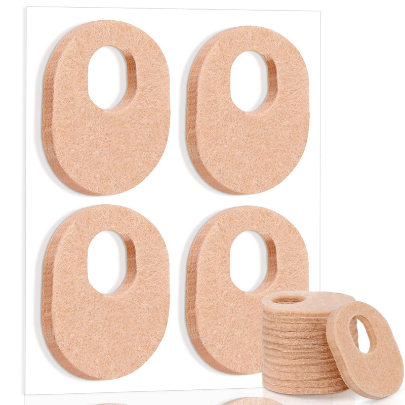 WILLBOND 48 Pack Callus Pads Soft 1/4" Thick Oval Shape Corn Pads 1/8" Felt Callus Cushions Adhesive Corn Protectors for Men Women Feet Toes Pain Relief(Nude, 1/4 Inch) Nude - BeesActive Australia