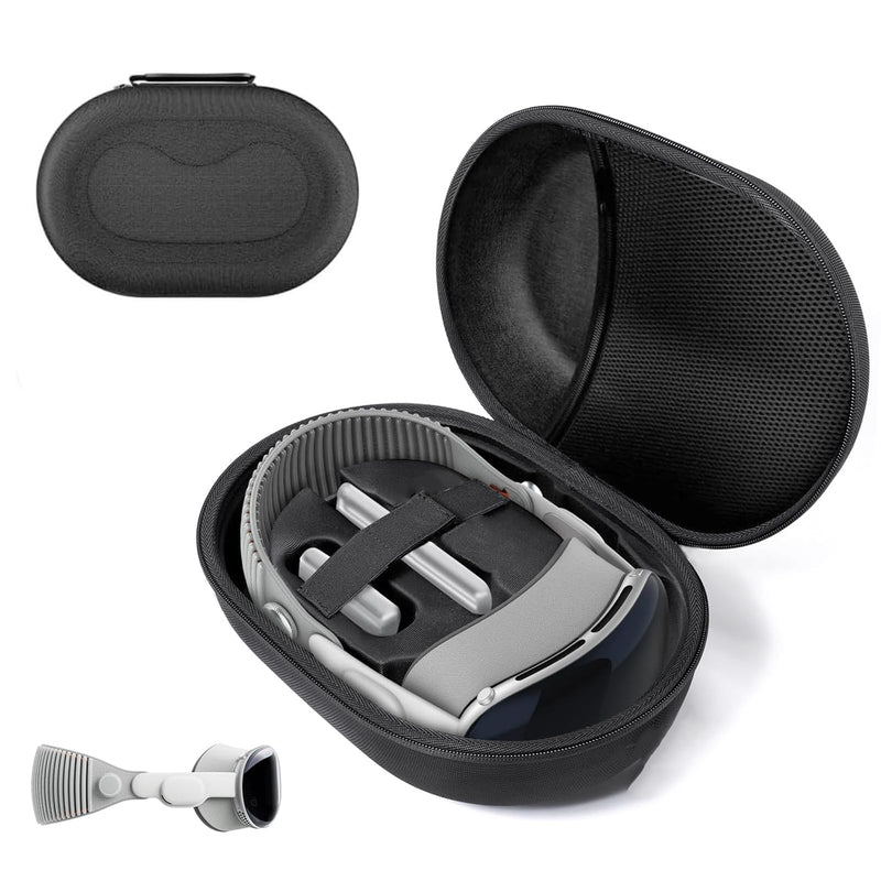 Apple Vision Pro Pr Pouch Designed for Apple Vision Pro Case Hard Case for Apple Vision Pro,Perfect for Storing Vision Pro and Battery at Home Or While Traveling, Apple VR Waterproof Hard Case（Black） Black - BeesActive Australia