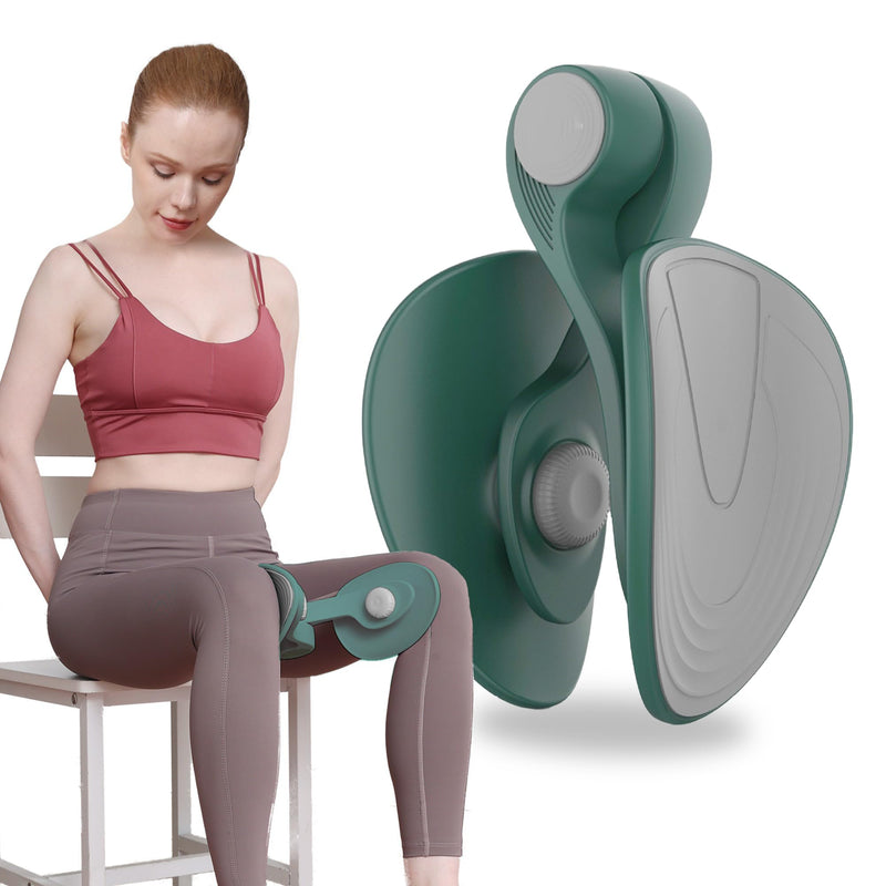 Thigh Trainer - Thigh Exerciser & Toner for Women, Inner Thigh Workout Equipment with 26lbs Resistance, Kegel Exercise Tool for Pelvic Floor & Thigh Tightening (Upgraded) Dark Green