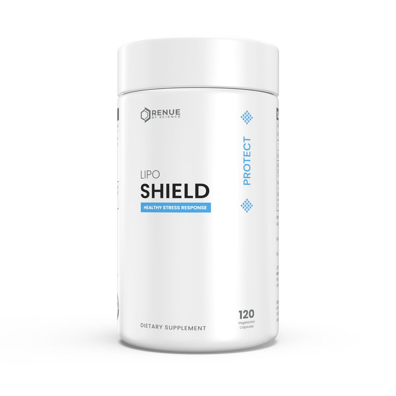 Renue By Science Shield | Liposomal Vitamin C CaAKG P.E.A Hyaluronic Acid Supplement | 120 Capsules with Vitamin C (500mg) CA AKG (150mg) Palmitoylethanolamide (75mg) HLA (75mg) | Made in the USA