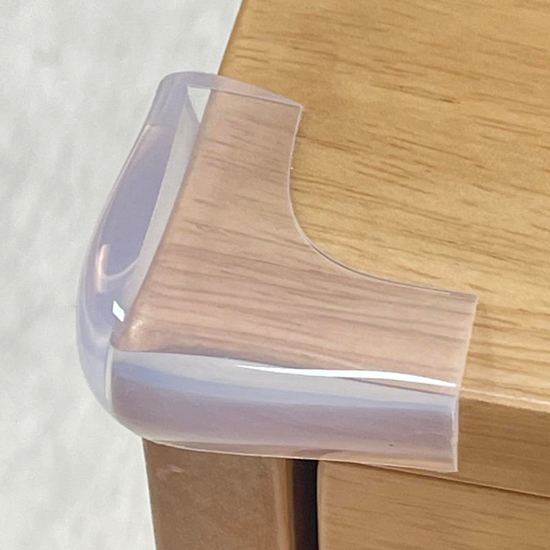 Food-Graded Silicone Clear Corner Protectors, Baby Proofing Table Edge Guards, Pre-Tapep Adhesive Soft for Kids Child Safety Proof, Cabinets Counter Furniture Bumpers (4, 3/5x3/5 in (Width)) 3/5x3/5 in (Width) 4 - BeesActive Australia